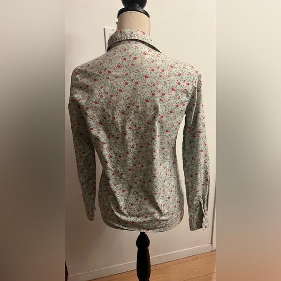 Women’s Floral Button-Up Long Sleeve Blouse Small - Picture 3 of 5